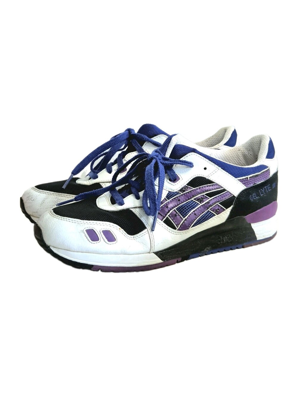 Asics Gel-Lyte III Size 9.5 Men’s HQ81K Black Purple White